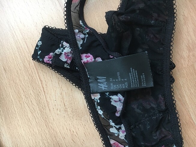 xs Beden siyah Renk h&m iç çamaşır takım
