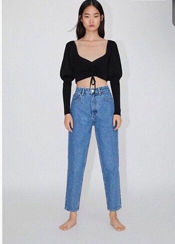 zara mom jean