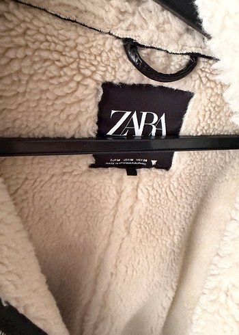 Kürklü Siyah Deri Kadın Ceket - Görsel 5