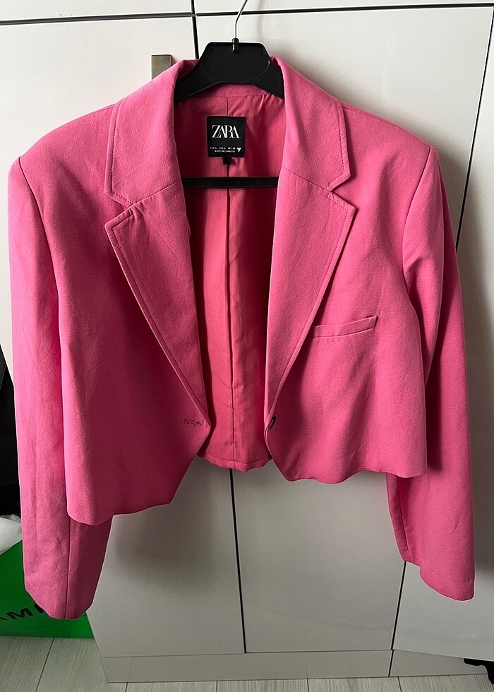 Zara crop ceket - Görsel 4