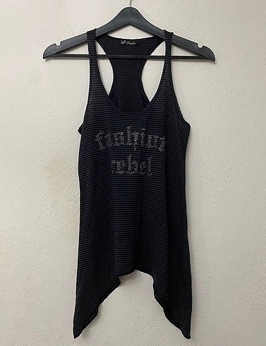 Y2k grunge çizgili bluz goth