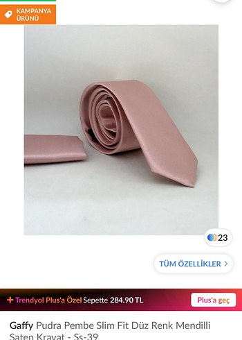 Pudra Pembe Düz Kravat