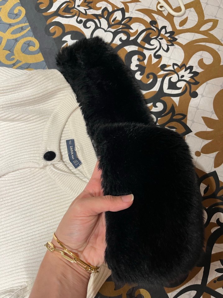 Zara beyaz crop hırka - Görsel 3