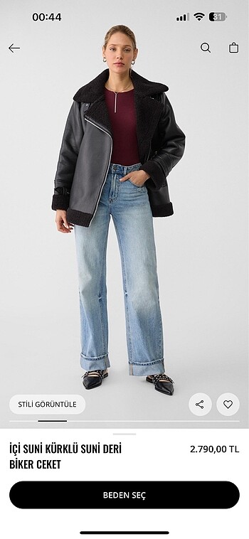 Stradivarius Stradivarius kürklü mont ceket