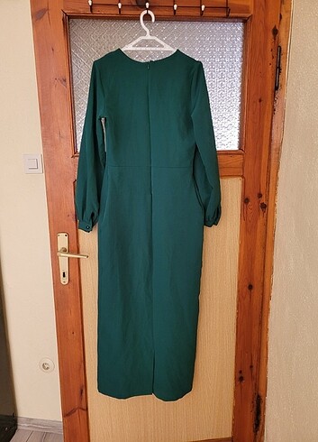 Zara Zümrüt yeşili kalem elbise 