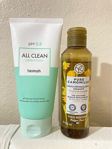 Heimish All Clean Foam&Yves Rocher Yağ