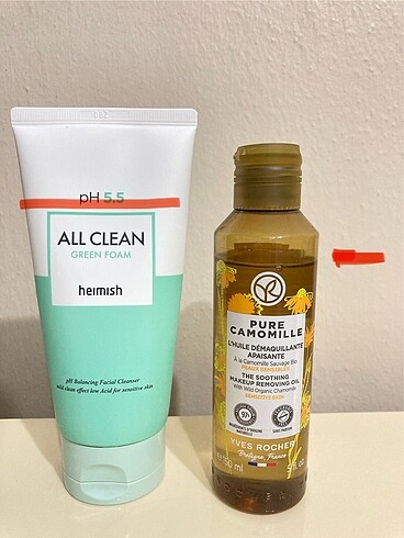 Yves Rocher Heimish All Clean Foam&Yves Rocher Yağ