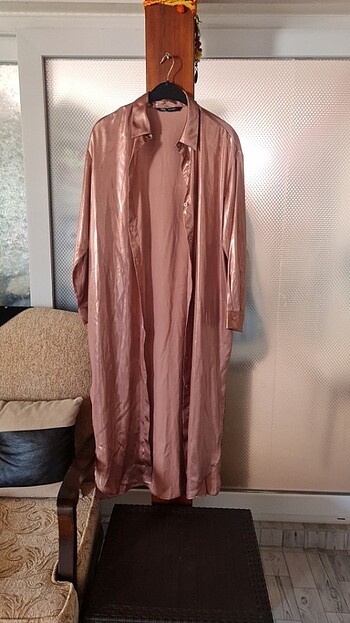 Zara Metal Pembe salaş gömlek