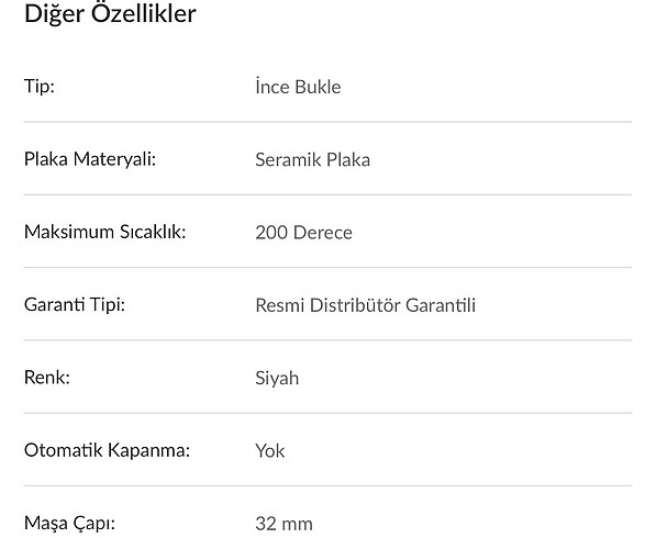 Diğer Aprilla Saç Düzleştirici / Maşa