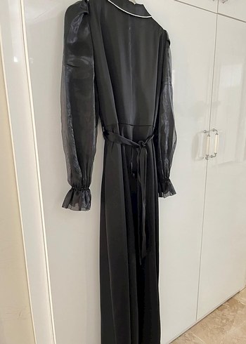 Siyah Uzun Gotik Kadın Elbise
