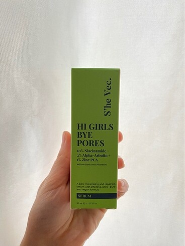 She Vec Hi Girls Bye Pores Serum
