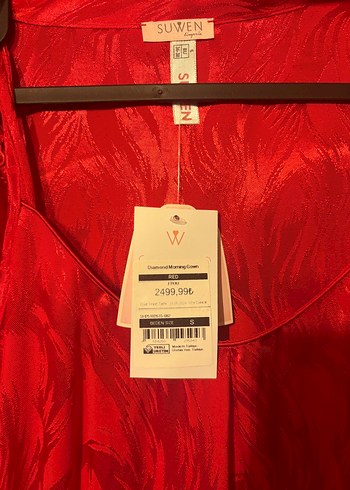 Kadın Kırmızı Bohem Uzun Kollu Uzun Elbise - Görsel 3