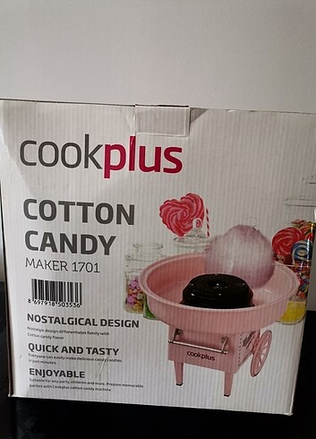 Karaca Cookplus Mutfaksever Pembe Pamuk Şeker Makinesi