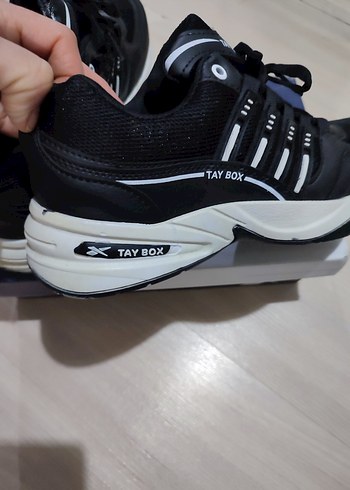 Siyah Elastik Bağcıklı Erkek Spor Ayakkabı - Görsel 3