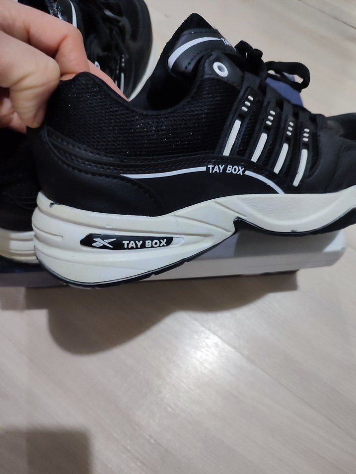 Siyah Elastik Bağcıklı Erkek Spor Ayakkabı - Görsel 3