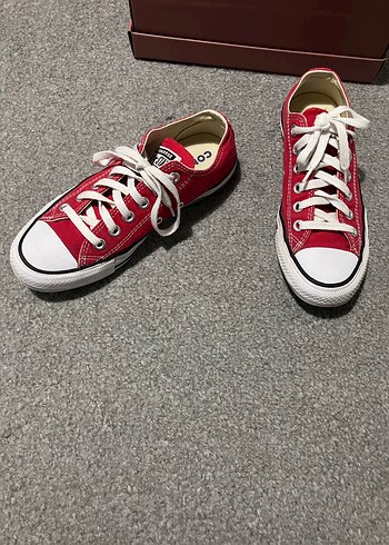 37 Beden Converse Kırmızı Kadın Spor Ayakkabısı
