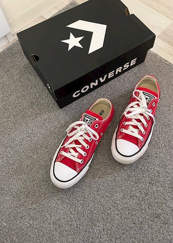 37 Beden kırmızı Renk Converse Kırmızı Kadın Spor Ayakkabı