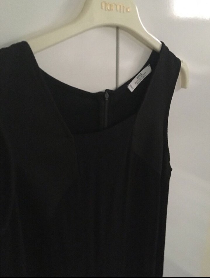 Mango Siyah Midi Kalem Elbise - Görsel 5