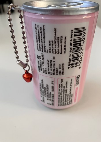 Pembe Zincirli Retro Anahtarlık ıslak mendil - Görsel 3