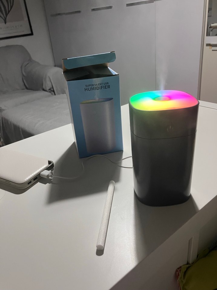 Renkli LED Işıklı USB Nemlendirici - Görsel 5