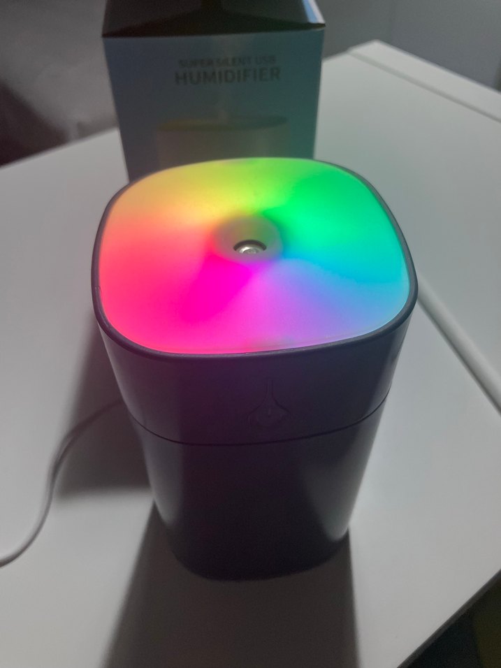 Renkli LED Işıklı USB Nemlendirici - Görsel 2