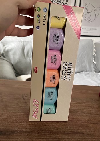 Artdeco Pastel Akrilik Boya Seti 6x75ml - Görsel 2
