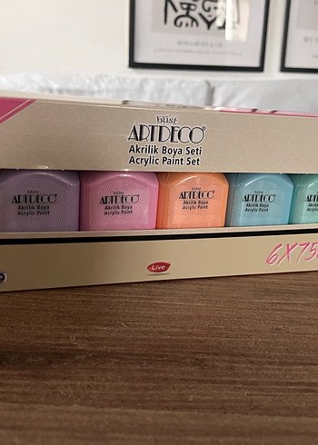 Artdeco Pastel Akrilik Boya Seti 6x75ml - Görsel 3