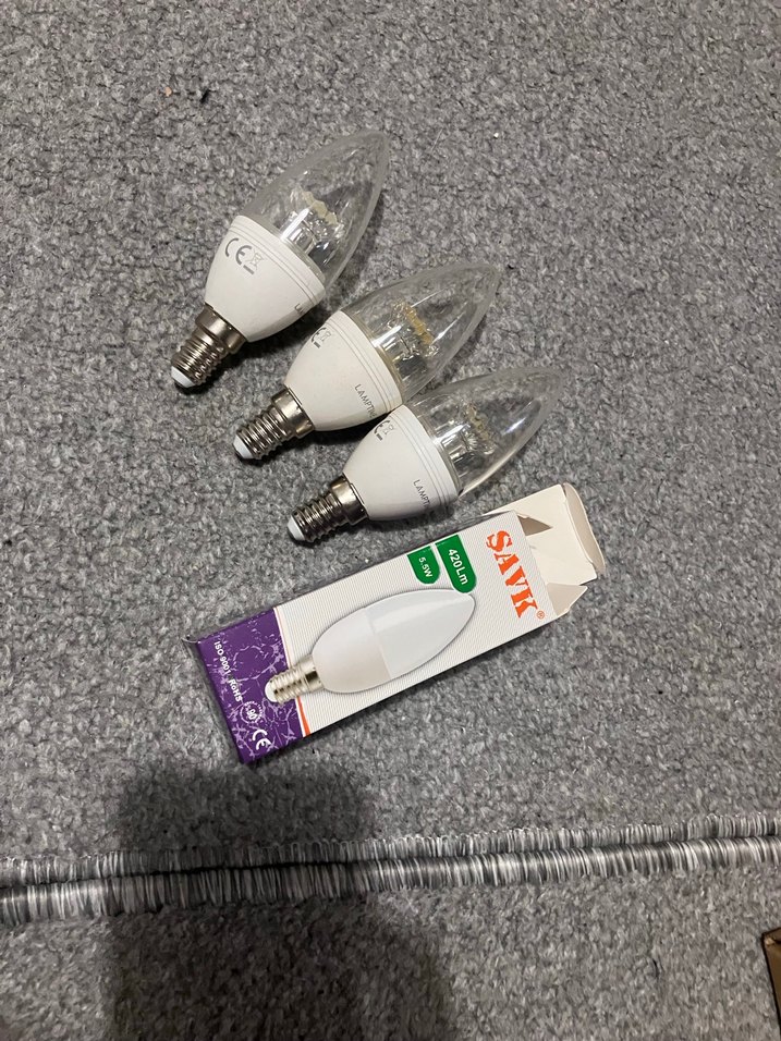 Beyaz Mum Ampul 3'lü Set - Görsel 4