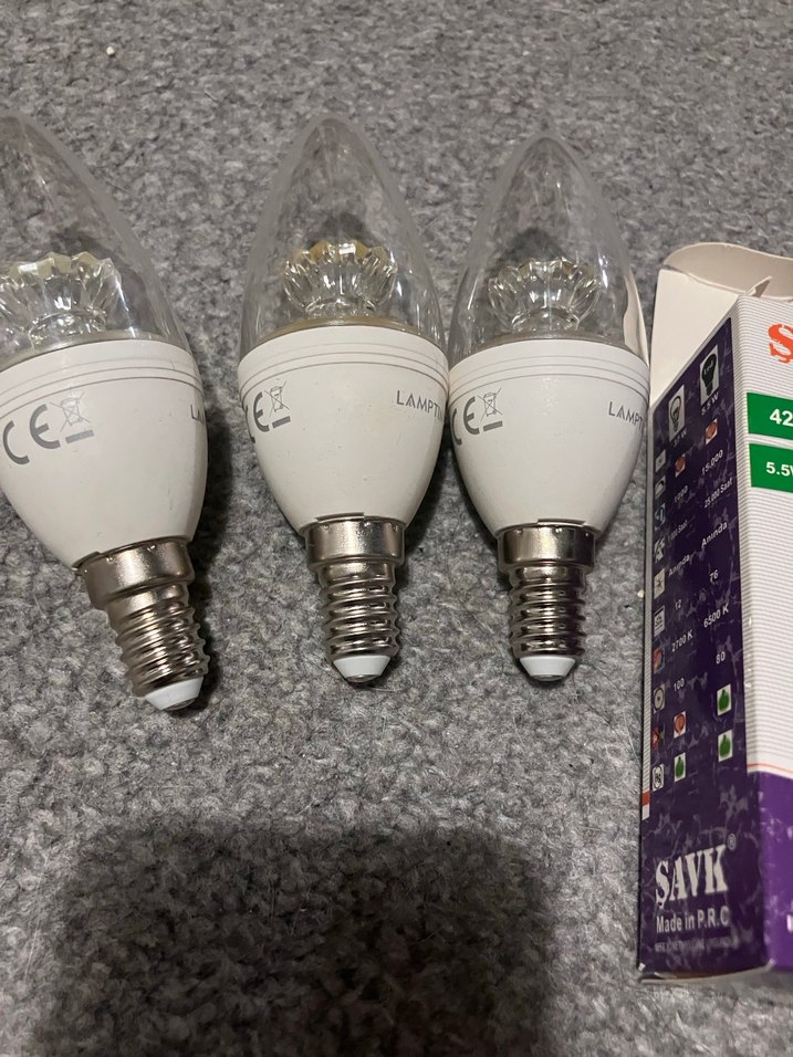 Beyaz Mum Ampul 3'lü Set - Görsel 5