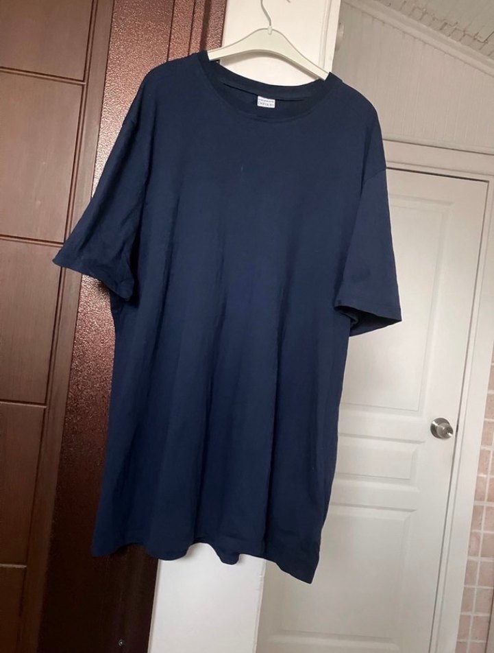 Defacto Lacivert Erkek Kısa Kollu Denim Tişört - Görsel 4