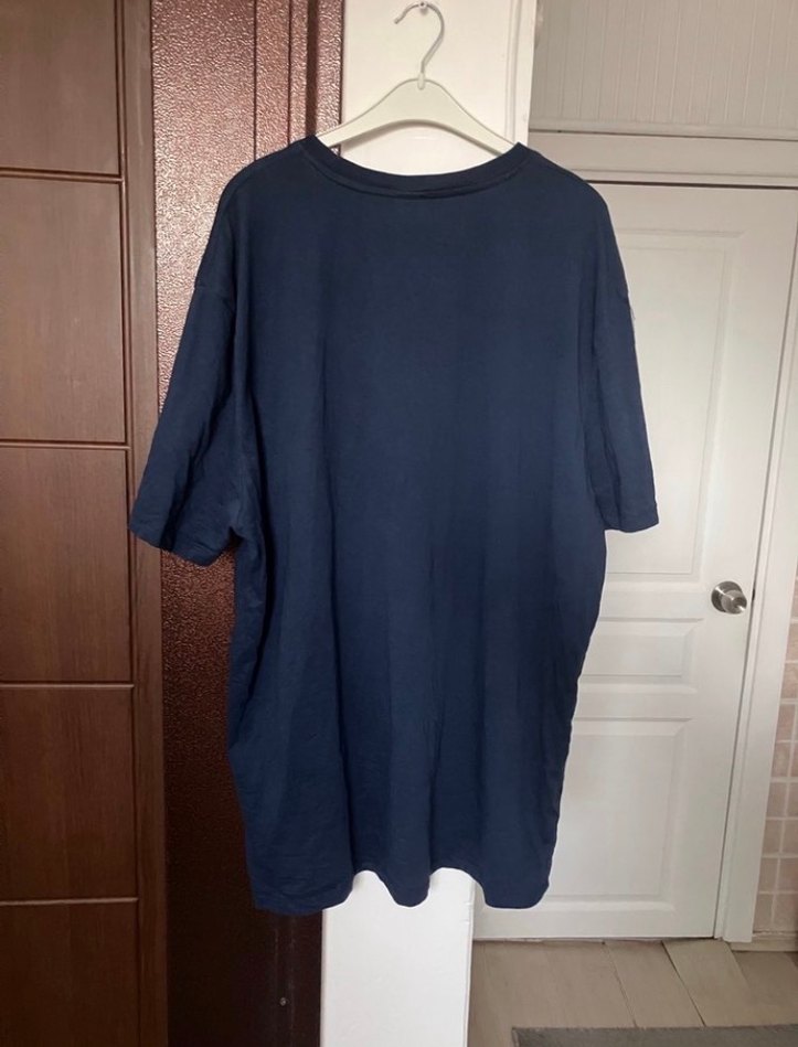 Defacto Lacivert Erkek Kısa Kollu Denim Tişört - Görsel 5