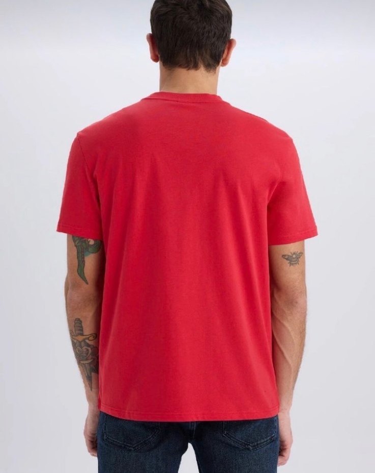 Defacto Kırmızı Erkek Basic Tişört - Görsel 2