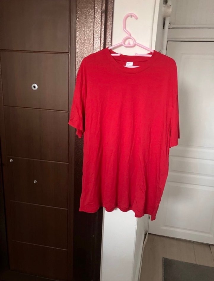 Defacto Kırmızı Erkek Basic Tişört - Görsel 4