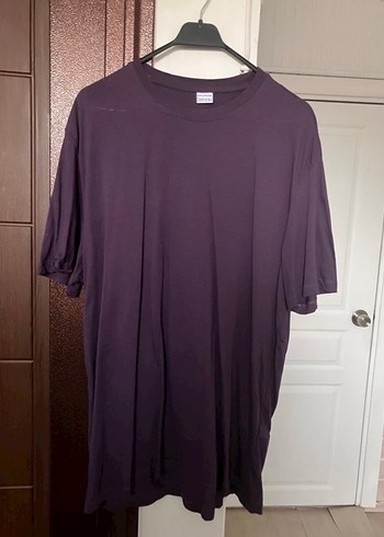 Defacto Erkek Mor Kısa Kollu Salaş Tişört - Görsel 2