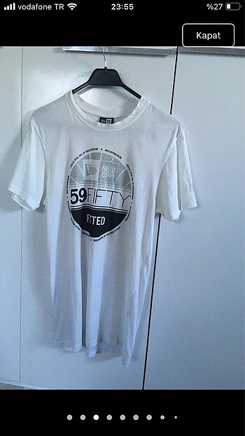 s Beden beyaz Renk New Era Tshirt