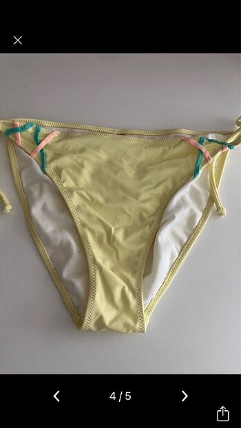 m Beden sarı Renk Penti bikini altı