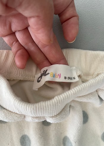 Kız Çocuk Mor ve Beyaz Desenli Sweatpant - Görsel 3