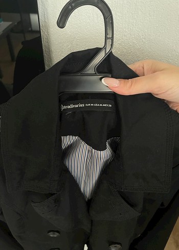 Siyah Kadın Midi Trençkot - Görsel 2