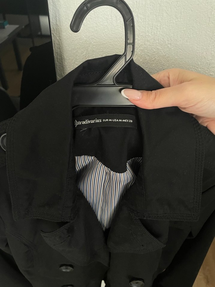 Siyah Kadın Midi Trençkot - Görsel 2