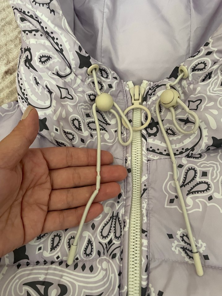 Gri Kapüşonlu Kadın Kışlık Mont - Görsel 2