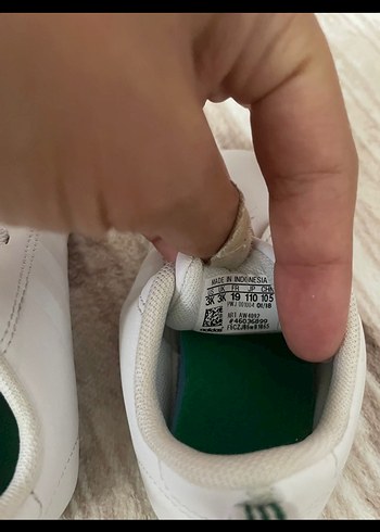 Adidas Beyaz Sneakers lastik bağcıklı - Görsel 3