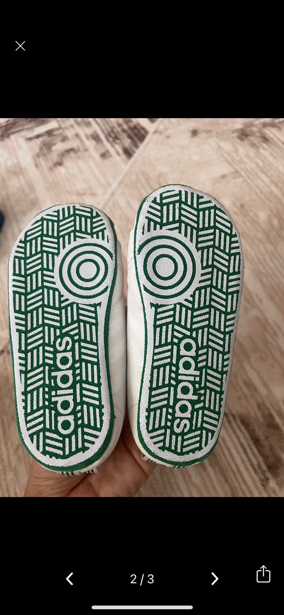 Adidas Beyaz Sneakers lastik bağcıklı - Görsel 2