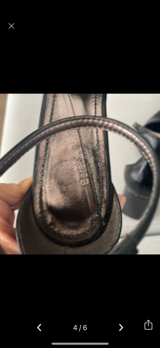 Siyah Deri Tokalı İnce Topuklu Kadın Ayakkabı - Görsel 4