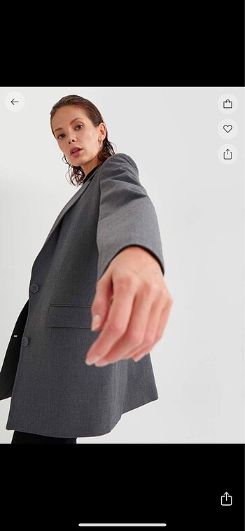 Defacto gri blazer ceket