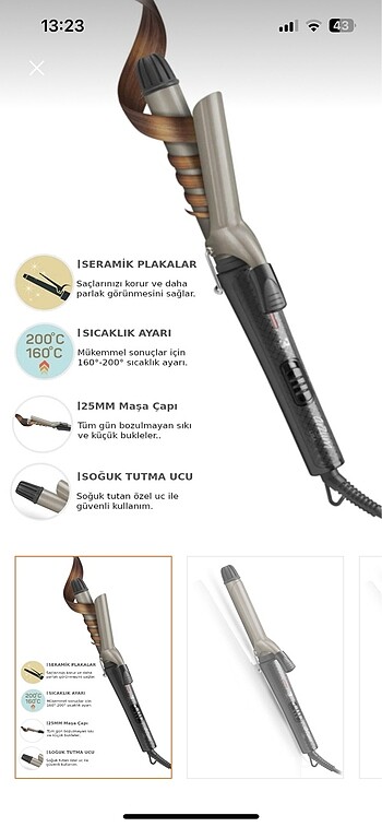 Arzum AR5027 lisa 25mm seramik plaka saç şekillendirici
