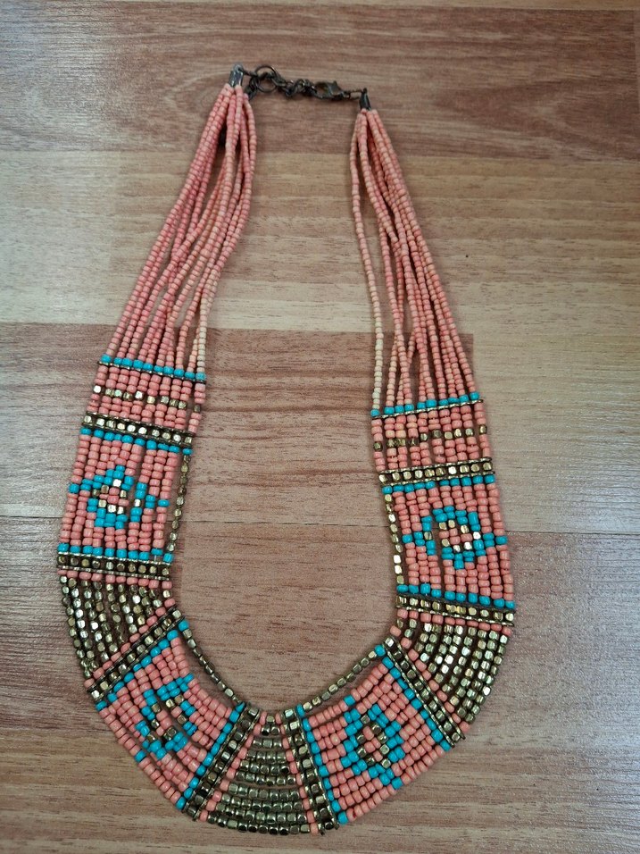 Renkli Boncuklu Uzun Bohem Kadın Kolye - Görsel 2