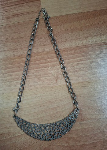 Zincir Detaylı Altın ve gümüş Renkli 2 Bohem Kolye - Görsel 5