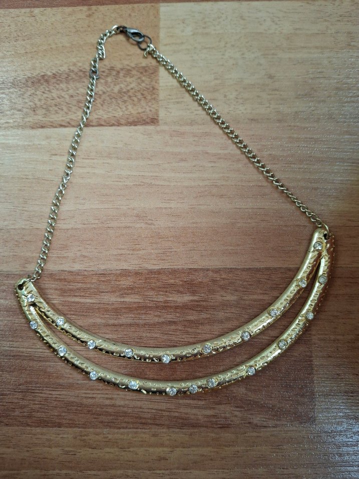 Zincir Detaylı Altın ve gümüş Renkli 2 Bohem Kolye - Görsel 2