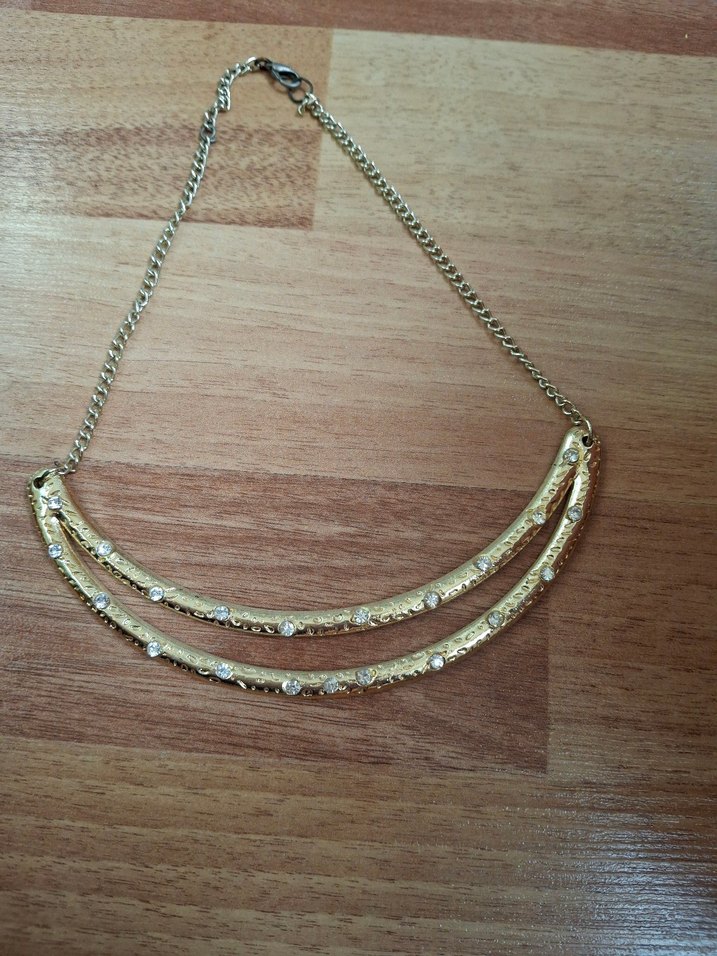 Zincir Detaylı Altın ve gümüş Renkli 2 Bohem Kolye - Görsel 3