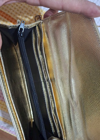 Altın Renkli Kadın Portföy Çanta - Görsel 7